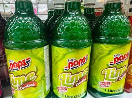Pops Lime Cordial 1L