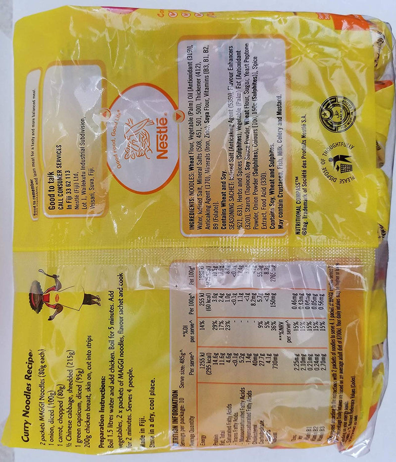Maggi Curry Noodle 5's 80g