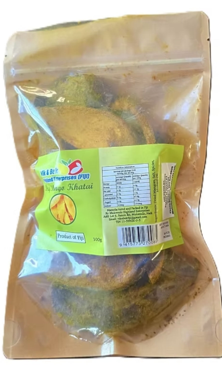 Fiji Dry Mango Khatai 100g